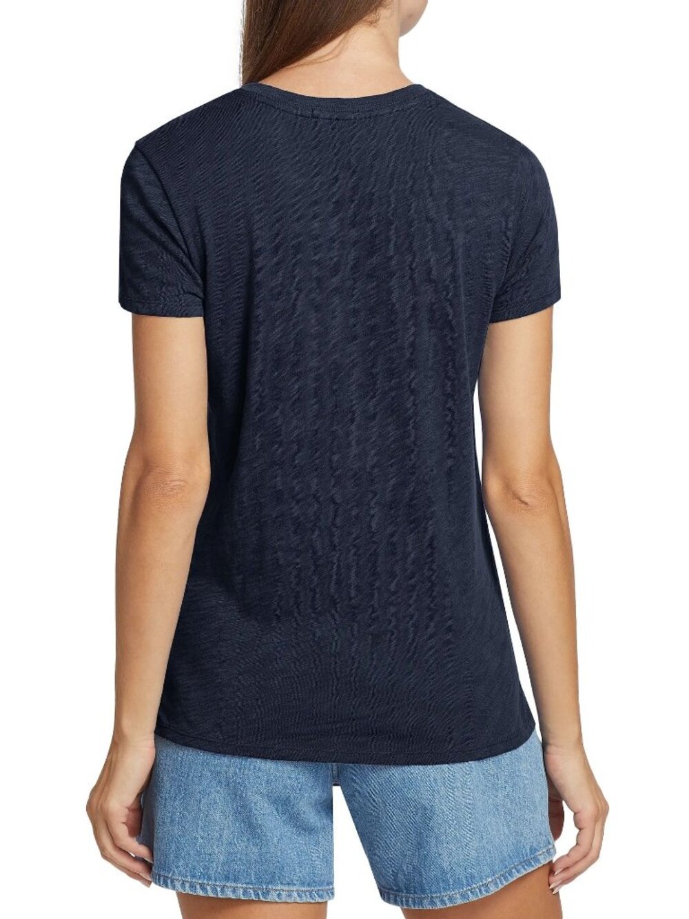 ATM Anthony Thomas Melillo Navy Crew Neck Tee T-Shirt Medium New with Tag - Picture 2 of 5
